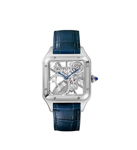 montre squelette cartier|Montre Santos de Cartier: Montre Santos Squelette, grand .